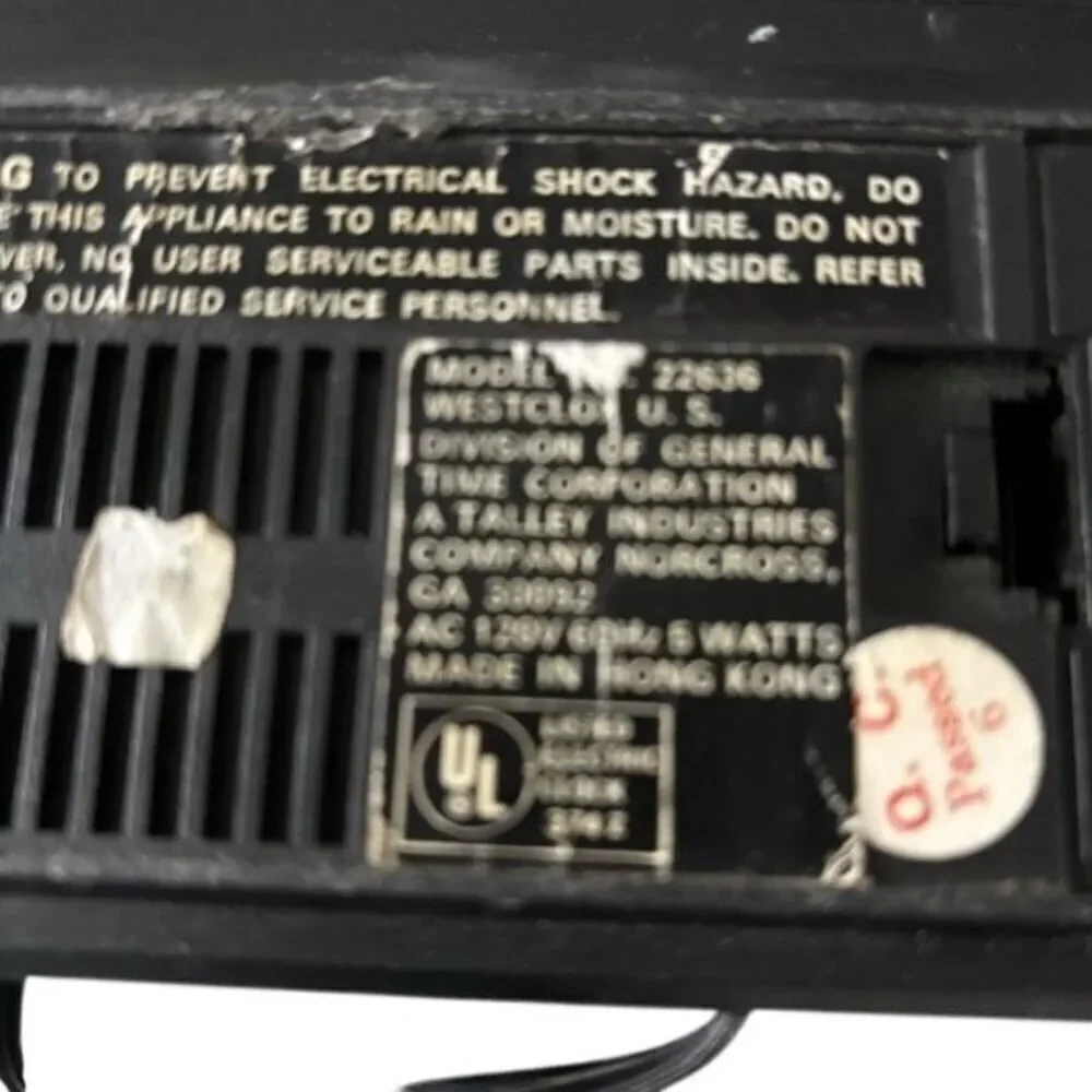 Westclox Model 22636 Digital Clock Radio *Read*